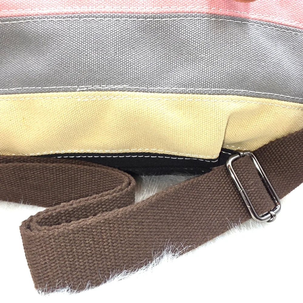 Canvas Multi Colored Stripe  Women's Bag With Crossbody Strap EUC - Picture 10 of 12